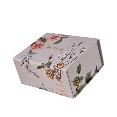 China Recycled Materials Custom Recycled Rigid Printing Magnetic Folding Paper Packaging Box For Wedding Dress Sheets Cosmetic Gift Packaging for sale