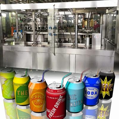 China Food CE factory price 400cpm high speed full automatic beer can small beer filling line and sealing line machine production machine for sale