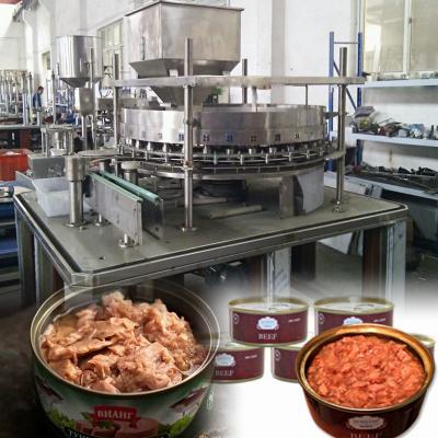 China CE factory wholesale price 500cpm high speed automatic pet food beef meat vegetable filling canning machine for sale