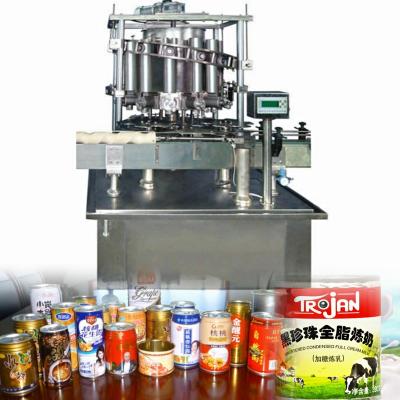 China Food CE Factory Direct Supply 400cpm Tin Can Cream Milk Concentrated High Speed ​​Automatic Milk Condensed Milk Filling Machine for sale