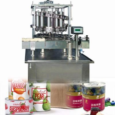 China CE Factory Supply 400cpm Direct High Speed ​​Automatic Tinplate Vegetables Food Puree Jam Tin Can Filling Equipment Fruit Puree Machine for sale