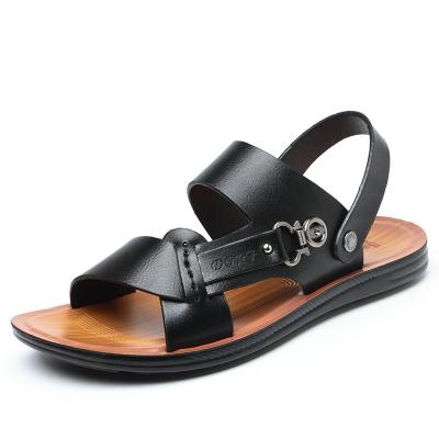 China Open-Toed Sandal Shoe Fashion Trend Beach Slippers Men Sandals New Summer Lightweight Mens Leather Trim Casual Shoes for sale