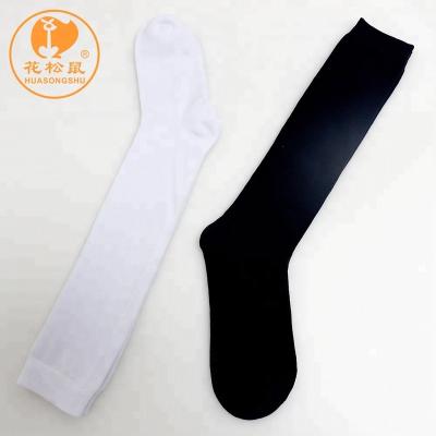 China Anti-Bacterial Black white Over Knee High Socks Kids Children White Dance Plain White Socks Tube Girls School Socks for sale