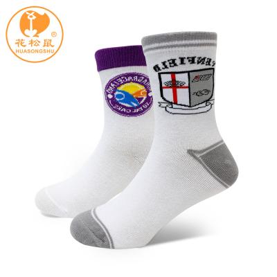 China Antibacterial Sweat-absorbent Young Teen Tube Sock White Customized Teenage Socks School Girls Young Tube Sock for sale