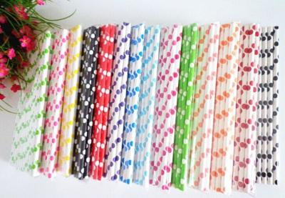 China 2014 hot sale colorful drinking paper straws for sale