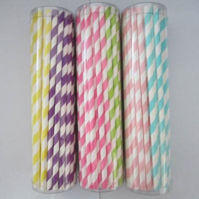 China colorful drinking paper straws for sale