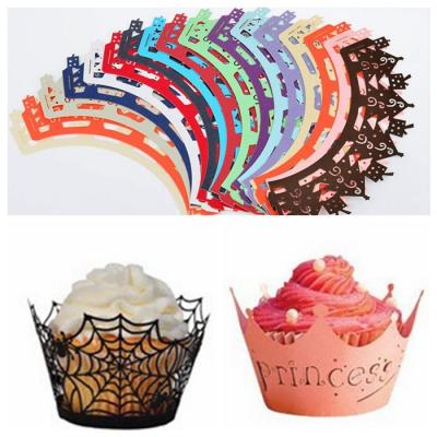 China Bright Color cupcake wrappers for cake decorate for sale