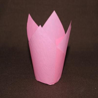 China Baby Pink  tulip cup baking Suppliers for sale