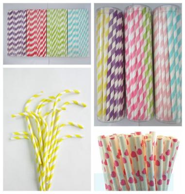 China 2016 New Designs colorful drinking paper straws for sale