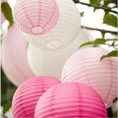 China Hot sale pink chinese handmade paper lantern for sale