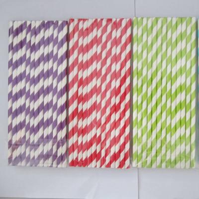 China 2016 hot sale striped drinking paper straws Supplier for sale