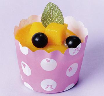 China Baby Pink /Blue kraft paper baking muffin cup for sale