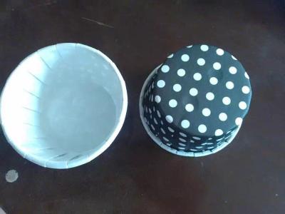 China Black with dot Souffle cups for sale