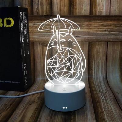 China Different designs Acrylic 3D LED  Night  Light for Gift , OEM Decoration LED Light in many colors for sale