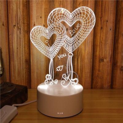 China The Interest Cartoon design Acrylic 3D LED  Night  Light for Gift , OEM Decoration LED Light in many colors for sale