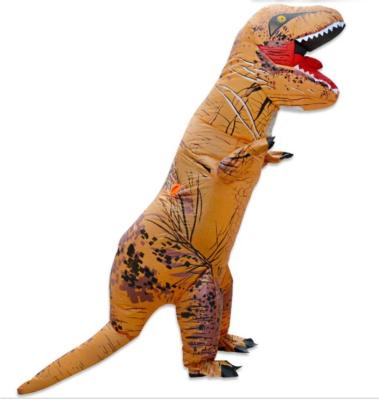 China Hot Polyester Inflatable T-REX Dinosaur Costume Cosplay Party Suits Mascot Anime Halloween Fancy Dress For Adult Children Dino Cartoon for sale