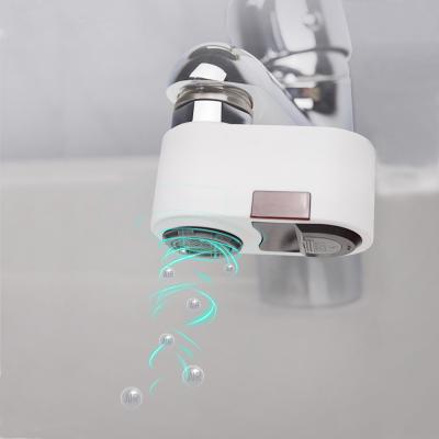 China Sense Faucets Bathroom Plastic Sensor Faucet 360 Degree Rotation Adapter Tap Touchless Automatic Sink Faucet Mixer Taps for sale