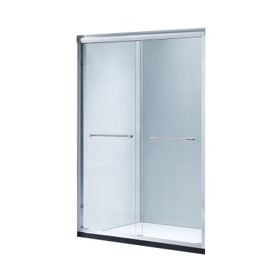 China Modern 6004C 60 Inch Double Sliding Aluminum Shower Door Profile Shower Door for sale