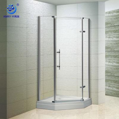 China Modern Portable Bathroom Accessories SS304 Shower Door Clear Glass Shower Room for sale