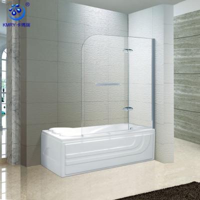 China Portable Modern Shower Glass Door Tub Shower Screen Tempered Glass for sale