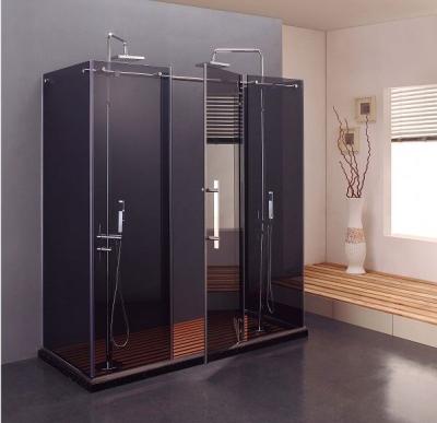 China Lowes Swivel Modern Double-Height Tempered Glass Rectangle Italian Shower Enclosure (KK8008) for sale