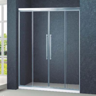 China Modern Aluminum Shower Screen Frame Door 4 Panel Sliding Glass Shower Door KD6167 for sale