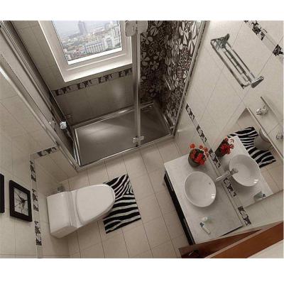 China KM04 Modern Hotel Bathroom Economical Design Idea With Frameless Shower Screen for sale