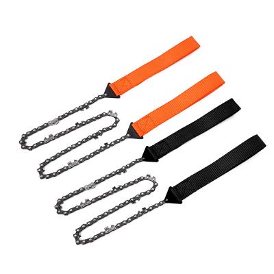 China Outdoor Mountaineering Manganese Steel Wooden Hand Pull Saw Logging Portable Garden Tool Camping Survival Logging Wire Saw Equipment for sale