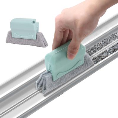 China Viable creative groove cleaning brush quickly clean all corners and gaps door window track detachable cleaning brushes for sale