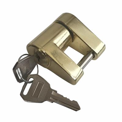 China Solid Brass Coupler Anti Theft Padlock Trailer Car Lock Trailer Locks For Hitch Security Protector Theft Protection Auto Repalcement Parts for sale