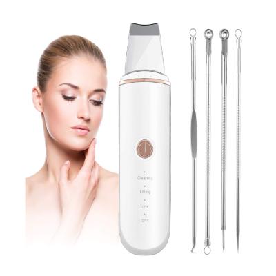 China Portable PSB DEEP CLEANING Beauty Inside Ultrasonic Ultrasonic Personal Care Facial Cleanser Ion Skin Peeling Scrubber Spatula for sale