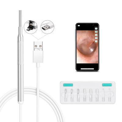 China Model 203 720P 3 IN 1 USB Ear Endoscope Ear Scope Video Camera Ear Wax Cleaner 203 for sale