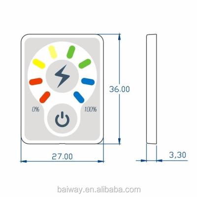 China Hoists Car e-Bike BW-TD16 LED Battery Capacity Level Indicator Battery Monitor Tester for car e-bike for sale