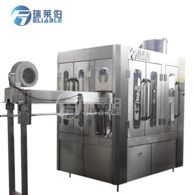 China Rotary Type Food PLC Control Automatic Bottled Water Combined 3 In 1 Filling Machine for sale