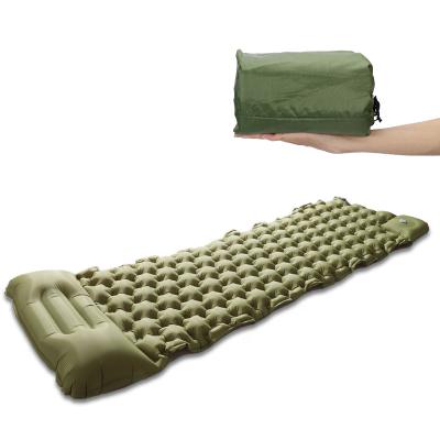 China Outdoor Camping Boosting Camping Sleep Displacement Pad Grounding Built-in Pump Sleep Mat Inflatable Air Mattress With Summer for sale