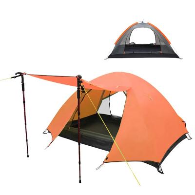 China Straight Tie Type Aluminum Rain Proof Tent Pole Outdoor Camping Tent For 1~2 Person for sale