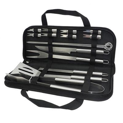 China Easily Cleaned Heavy Duty Grill Set Grill Accessories Stainless Steel BBQ Tools Professional Grilling Accessories for sale