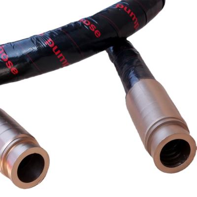 China 2.5 Inch Corrosion Resistant Concrete Hose , 4 Layers Steel Wire Reinforced Rubber Concrete Pump Hose Prices for sale