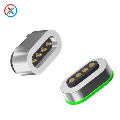 China Achieve Function 4 Long Life Span Core Charging Magnetic Connectors Charging Magnetic Tips Factory Customized Magnetic Tips for sale