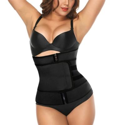 China Steel Boned Waist Trainer Slimming Belt Corset Waist Trainer Best Double Latex Belts Trainer Wholesale Plus Size for sale