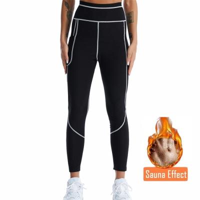 China Breathable Woman Fitness Exercise Bottoming Neoprene Pants Pocket Sport Sweater Sauna Pants Sauna Gaiters for sale