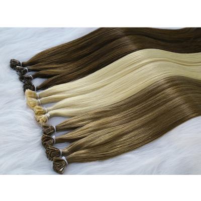 China Straight Best Double Drawn Ombre Highlight Piano Italian Keratin Micro Flat tips bonds 100 Pure Remy Indian Virgin  Human Hair Extensions for sale