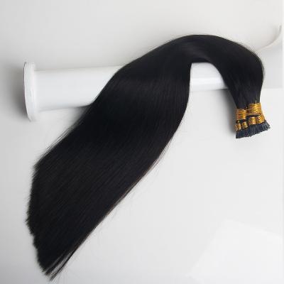 China Straight Virgin Super Thick Ends Double Drawn Best Italian Keratin Stick bonds Micro I tip 100%  Remy  Mongolian Human Hair Extension for sale