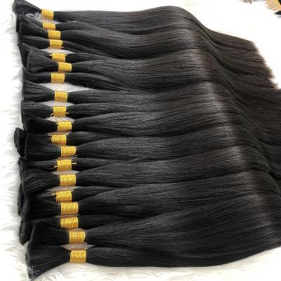 China Straight Unprocessed Virgin Double Drawn #12A Grade Cheap Wholesale Full Cuticle Aligned European Virgin Remy Human Hair Bulks No Weft for sale