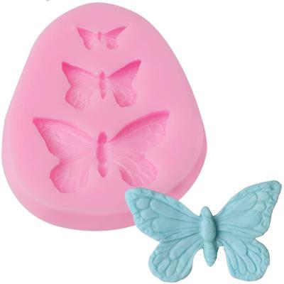 China Newest Viable Trending Silicone Molds Cake Decorating Butterfly Decorating Cake Mold for sale