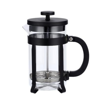 China 800ml 1000ml Glass Press 1L French Portable Custom French Perboric Acid Viable Coffee Maker for sale