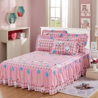 China Eco-Friendly Customized Multi Spring/Autumn Thin Bedspread Style Lace Bed Skirt Dustproof Bedspread for sale