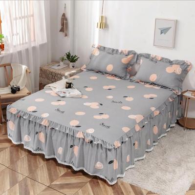 China Eco-friendly Korean Comfortable Single Bed Skirt Winter Bedsheet Multi Style Home Bedspread for sale