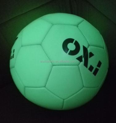 China Promotion Promotion / High Quality Bladder / Wrapping / Glow In The Dark PU Soccer Ball Custom Football for sale