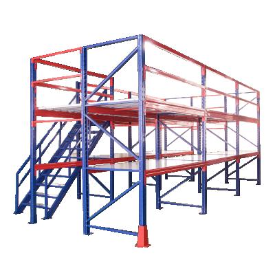 Cina Heavy Duty Industrial Loft Style Warehouse Storage Rack Shelf Steel Racking System For Stacking Racks Shelves in vendita